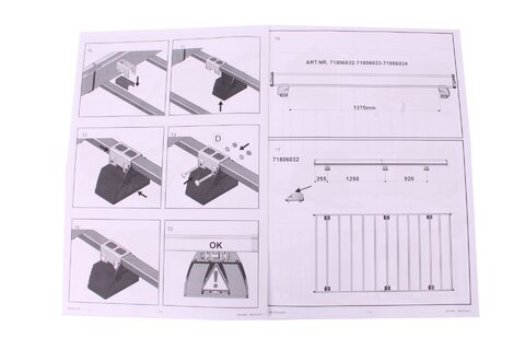 Strešný nosič (záhradka) 3745 mm
