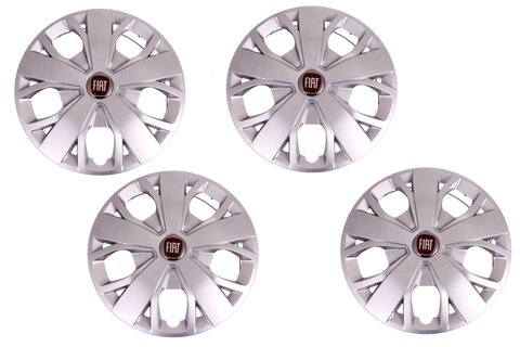 SADA pokrievok na disk 16 palcov červený znak orig.