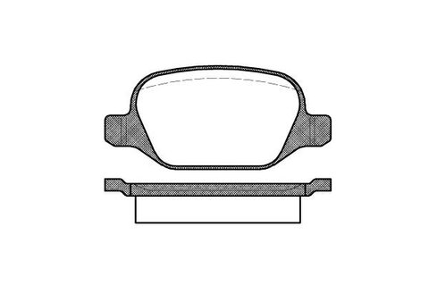 Brzdové doštičky zadné