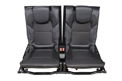 Lavica druhého radu koža/látka čierna 893045550R