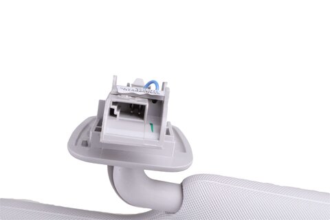 Slnečná clona s osvetleným zrkadlom pravá, svetlosivá 964008867R