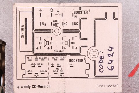 Autorádio s CD - 156034209