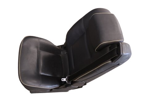 Zadné sedadlo kože čierne/biely prúžok 7701063216