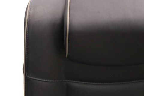 Zadné sedadlo kože čierne/biely prúžok 7701063216