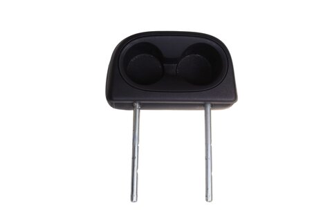 Opierka hlavy zadná čierna kože stred K1UN01DX9AA