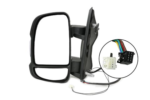 Zrkadielko ľavej elektricky ovládané krátke + senzor (80 mm)