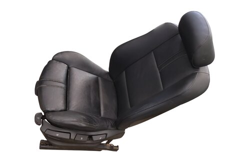 Sedadlo vodiča kože vyhrievané mechanické čierne 52103412152