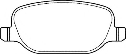 Brzdové doštičky zadné