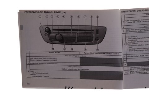 Návod na obsluhu autorádia 984507179R
