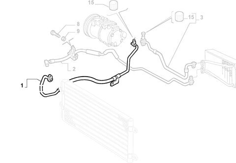 Hadice klíma (Marelli)