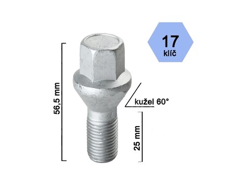 Skrutka kolesa M14 x 1,5