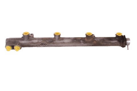 Vysokotlakové vstrekovacie lišta s obtokovým ventilom