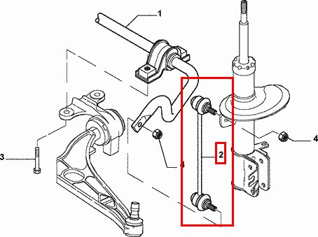 Tyčka stabilizátora orig.