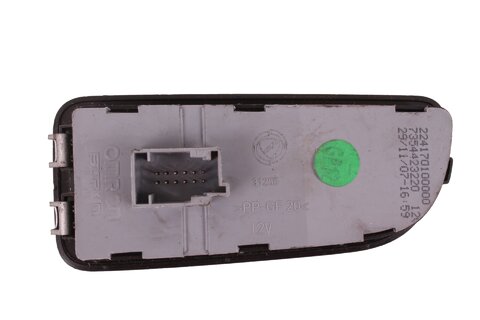 Panel tlačidiel (predné hmlovky, zadné hmlovky, naklápanie svetiel, menu)