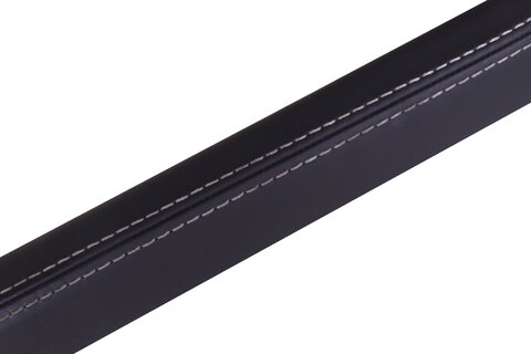 Vrchná lišta stredového tunela - ľavá, čierna koža + sv. šedá niť, -2019 (Titanium Plus) DS73-F061A17-CL