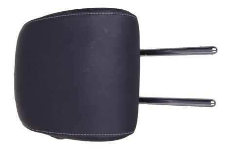 Opierka hlavy - zadná, stred (čierna koža + sv. šedá niť) DU5A-S50108-DB