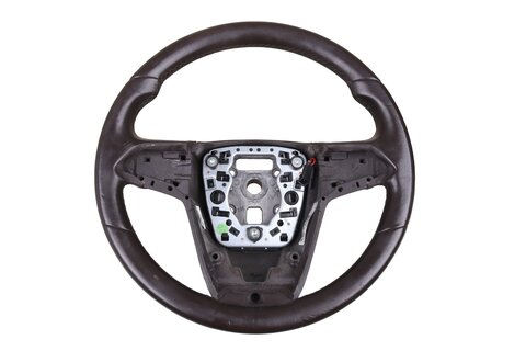 Volant kožený 3ramenný hnedý 13306886