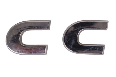 Nápis CC chróm 3C8853687D