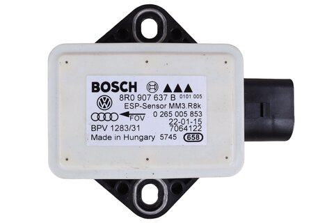 Senzor zrýchlenia a prírastku otáčok 8R0907637B