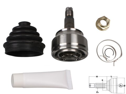 Vonkajší homokinetický kĺb hnacej hriadele