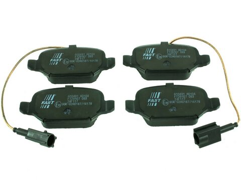 Brzdové doštičky zadné s 2 senzormi