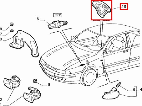 Záslepka airbagu vodiča šedá