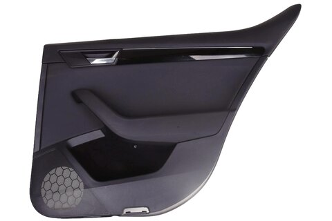 Panel dverí zadný pravý koža s ozdobnou ambientnou lištou (čierna piano) sedan 3V5867212A 3V0867068FN77