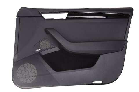 Panel dverí predná pravá koža s ozdobnou ambientnou lištou (čierna piano) 3V0867012A 3V0867062FN77