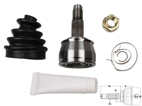 Homokinetický kĺb hnacej hriadele