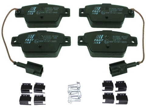 Brzdové doštičky zadné 2 senzory