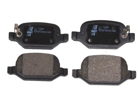 Brzdové doštičky zadné bez senzoru