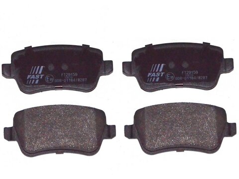 Brzdové doštičky zadné bez senzoru