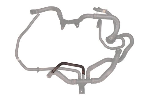 Hadice vody od plastovej spojky k výmenníku oleja