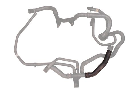 Hadice vody od spodného kolená chladiča k plastovej spojke