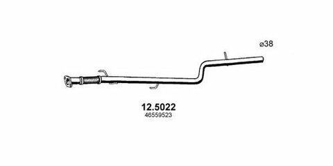 Diel výfuku stredná