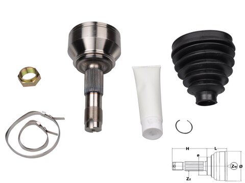 Homokinetický kĺb hnacej hriadele