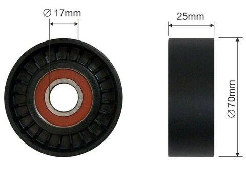 Napínacia kladka klinového remeňa