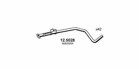 Diel výfuku stredná