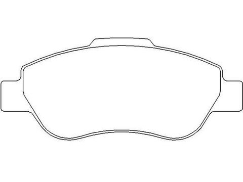 Brzdové doštičky predné 4x4