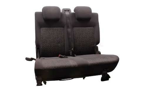 Sedačka zadná dvojsedák komplet šedo-čierna (SEDTS-658 / E)
