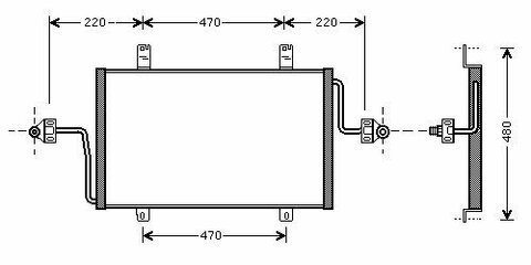 98- chladič klimatizácie 2.5D (± AUT)