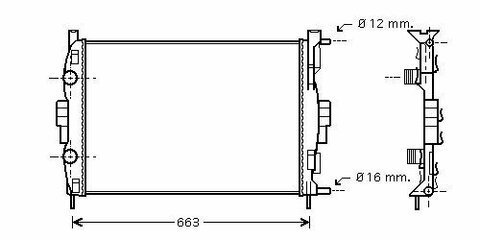 Chladič 2.0i 16V VVT (  AC), 1.5DCi (  AC)