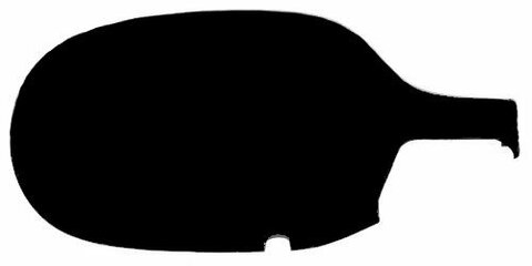 Pravý kryt zrkadla čierny