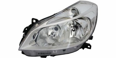 Ľavé predné svetlo H7+H7 elektricky ovládané chróm -1/08