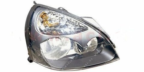 Pravé predné svetlo H7   H1 s šedým rámčekom elektricky ovládané