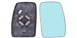 Pravé vrchné sklo spätného zrkadla s plastovým držiakom (vyhrievané)