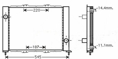Chladič motora a chladič klimatizácie 1.5DCi
