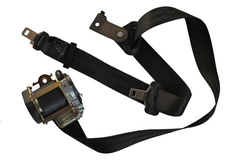 Ľavý zadný navíjač pásu s pyropatronou pre druhý rad sedadiel