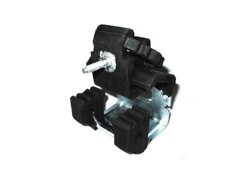 Gumový záves výfuku s kovovým úchytom