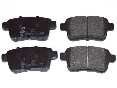 Zadné brzdové doštičky bez senzora